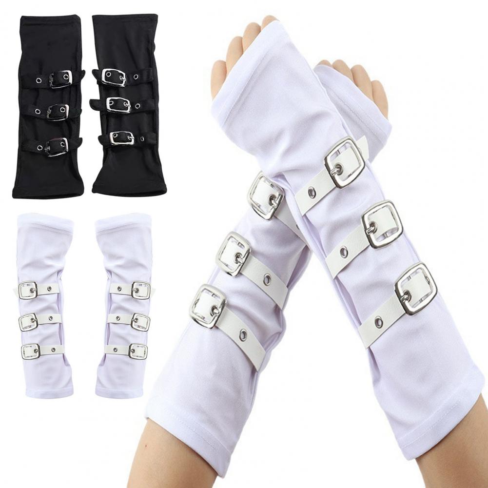 Goth Arm Warmers Fingerless Gl - Fingerless Glove Knit ulasan dan harga