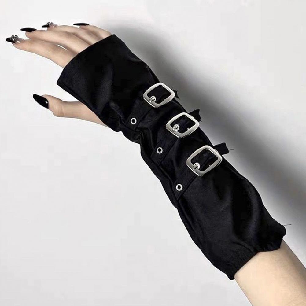Goth Arm Warmers Fingerless Gl - Fingerless Glove Knit ulasan dan harga