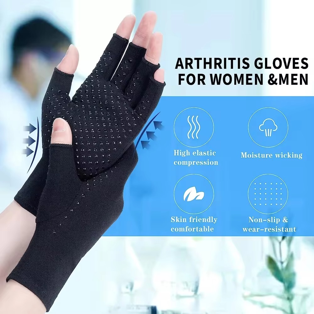 Fingerless Compression Gloves  - Fingerless Glove Knit ulasan dan harga