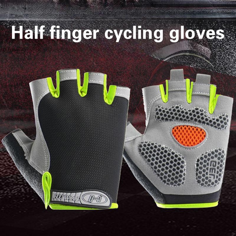 Half Finger Cycling Gloves Men - Fingerless Glove Knit ulasan dan harga