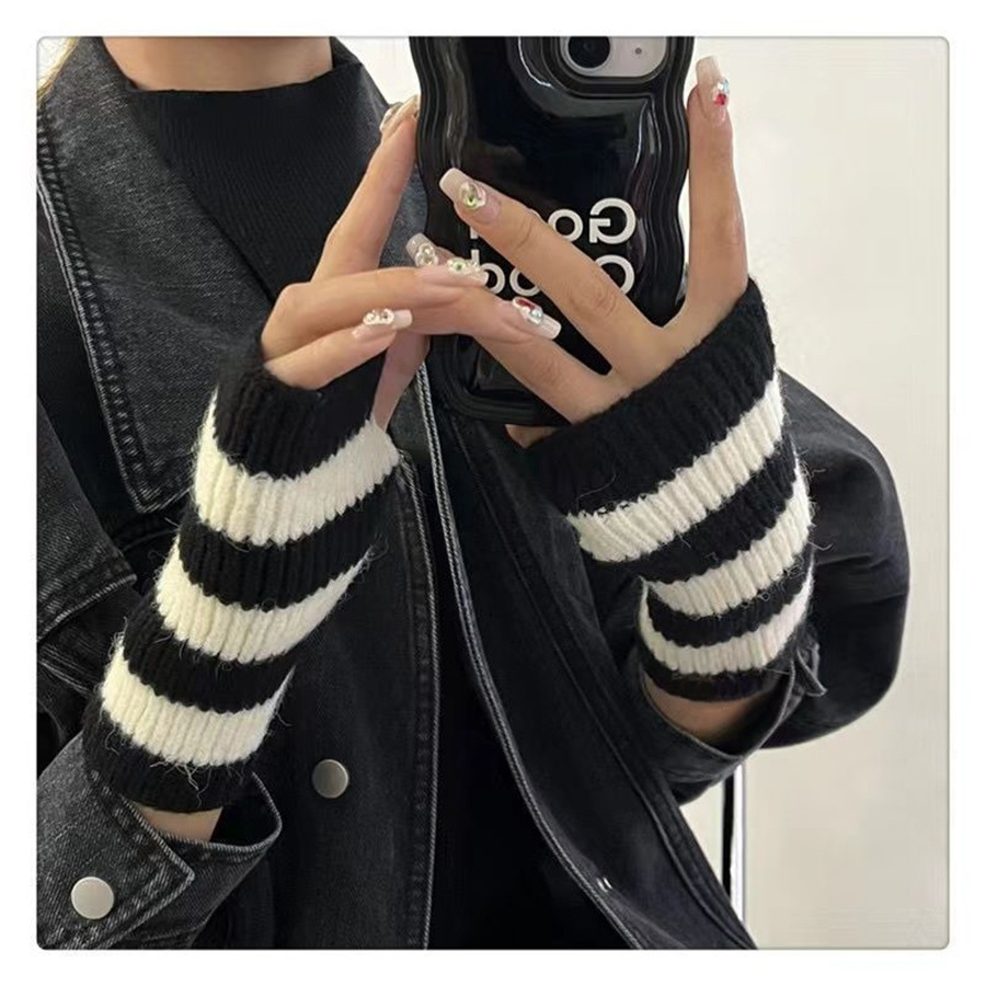 Y2k Accessories Cold Resistanc - Fingerless Glove Knit ulasan dan harga