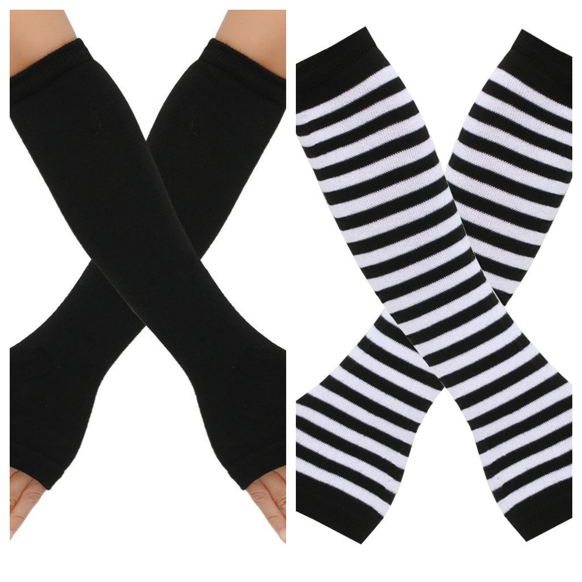 2pairs Warmer Knitted Long Fin - Fingerless Glove Knit ulasan dan harga